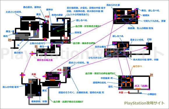 《仁王》超详细游戏内地图一览 仁王游戏内地图标注（不含DLC）
