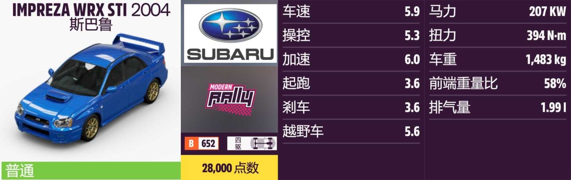 《极限竞速:地平线5》斯巴鲁全车辆获取方法介绍