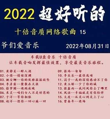 群星《2022超好听的十倍音质网络歌曲(15)》WAV分轨