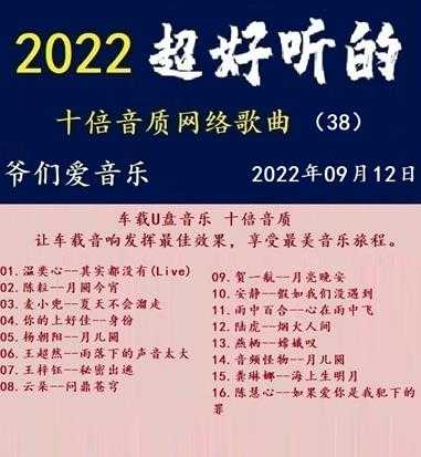 群星《2022超好听的十倍音质网络歌曲(38)》WAV分轨