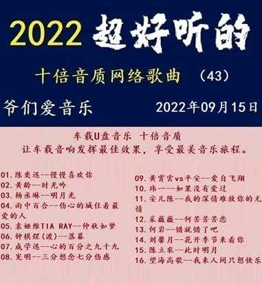 群星《2022超好听的十倍音质网络歌曲(43)》WAV分轨