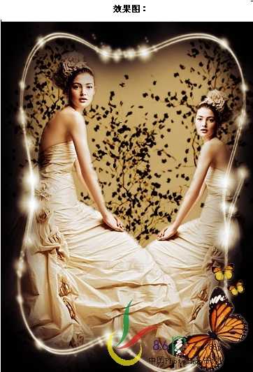 Photoshop婚纱照片合成:个性化装饰