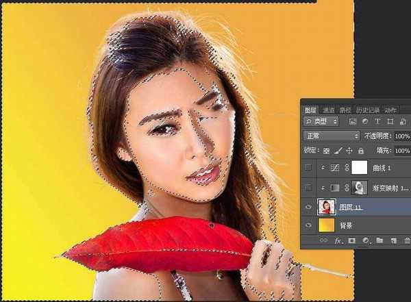 Photoshop给美女人像添加绚丽的彩色半调网纹效果教程